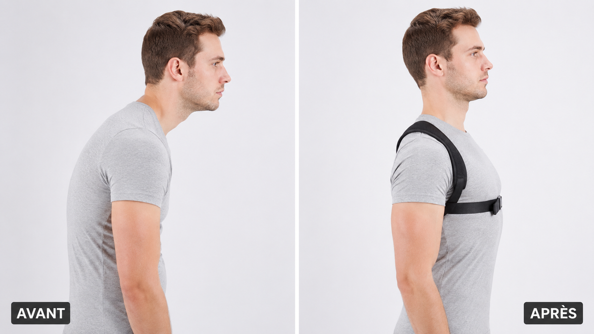 Correcteur de Posture Dos & Épaules — Tiens-toi droit sans y penser